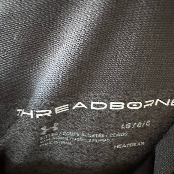 Under Armour Funnel-Neck Pullover Threadborne Heat Gear Running Base Layer Black - Picture 7 of 12